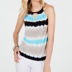 INC International Concepts Tie Dye Studded Top